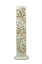 Gokraftly Elephant White Cylendrical Incense Stick Holder