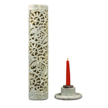 Gokraftly Elephant White Cylendrical Incense Stick Holder
