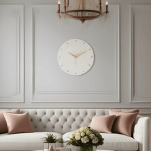 Moonstone Round Marble Wall clock