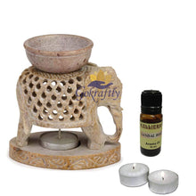 Gokraftly Marble Elephant Aroma Candle Oil Diffuser