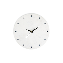 Moonstone Round Marble Wall clock- Black Dots number | Luxury & Premium | Gokraftly Watch