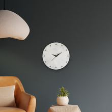 Moonstone Round Marble Wall clock- Black Dots number | Luxury & Premium | Gokraftly Watch