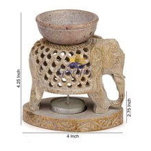Gokraftly Marble Elephant Aroma Candle Oil Diffuser