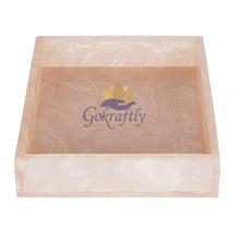 Gokraftly Resin Bathroom Set|Rust Proof Marble Look 4Pcs Bathroom Accessories Set|Soap Dispenser|Brush Holder|Towel Tray|Soap Dish Holder|Pack Of 4 Bathroom Accessories Set - Ivory, White