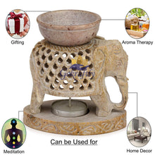 Gokraftly Marble Elephant Aroma Candle Oil Diffuser