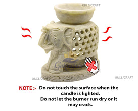 Gokraftly Marble Elephant Aroma Candle Oil Diffuser