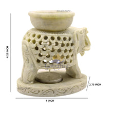 Gokraftly Marble Elephant Aroma Candle Oil Diffuser