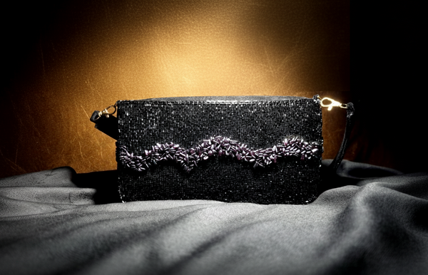 Touhfey Maison Noir  Luxury Beaded Bag - Best to Gift - By Gokraftly
