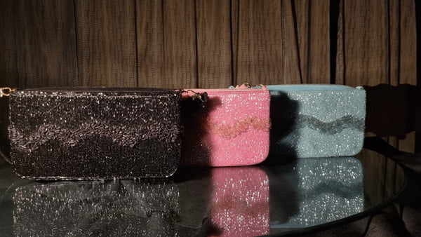 Touhfey Maison Noir  Luxury Beaded Bag - Best to Gift - By Gokraftly